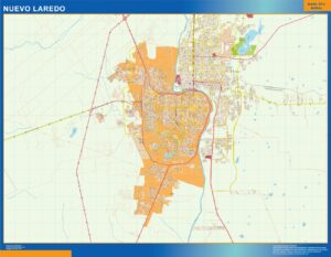Nuevo Laredo Große Karte Mexiko