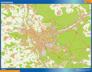 Nurnberg Große Karte in Deutschland