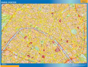Paris downtown Große Karte