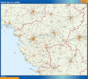 Pays De La Loire Große Karte