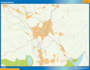 Pogdorica Große Karte