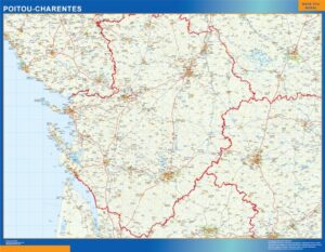 Poitou Charentes Große Karte