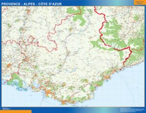 Provence Alpes Cote Azur Große Karte