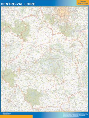 Region von Centre Val Loire Große Karte