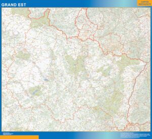 Region von Grand Est Große Karte