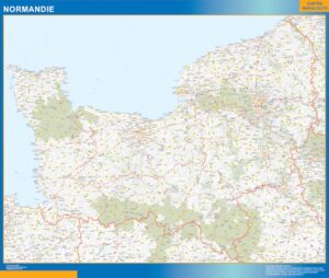 Region von Normandie Große Karte