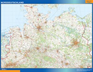 StraßenGroße Karte Deutschland North