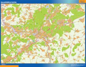 Saarbrucken Große Karte in Deutschland