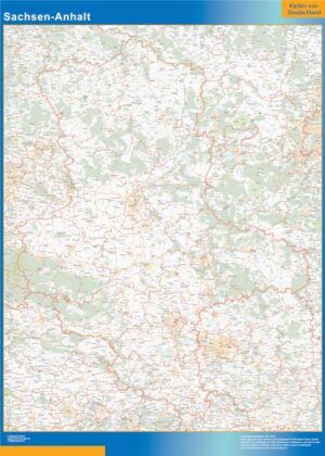 Sachsen-Anhalt Große Karte
