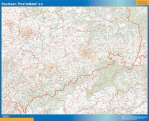 Sachsen Postleitzahlen Große Karte