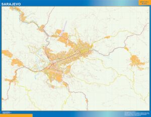 Sarajevo Große Karte
