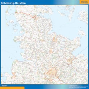 Schleswig-Holstein Große Karte