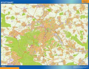 Stuttgart Große Karte in Deutschland