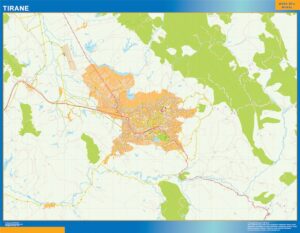 Tirana Große Karte