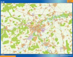 Ulm Große Karte in Deutschland