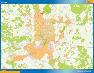 Vilnius Große Karte
