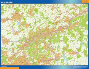Wuppertal Große Karte in Deutschland